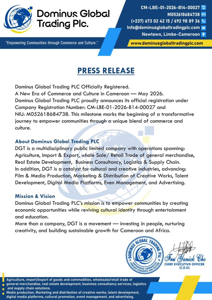 DOMINUS GLOBAL PRESS RELEASE